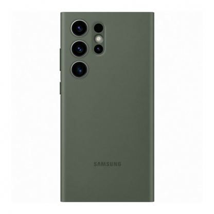 Samsung Galaxy S-View Wallet Cover EF-ZS918CG - оригинален калъф през който виждате информация от дисплея за Samsung Galaxy S23 Ultra (зелен) 2
