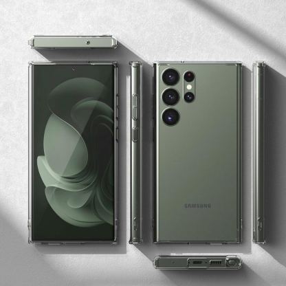 Ringke Fusion Crystal Case - хибриден удароустойчив кейс за Samsung Galaxy S23 Ultra (прозрачен) 4