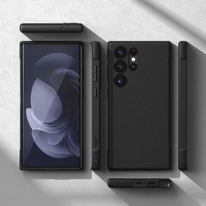 Ringke Onyx Case - силиконов (TPU) калъф за Samsung Galaxy S23 Ultra (черен) 4