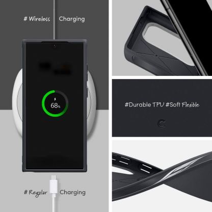 Spigen Cyrill Color Brick Case - силиконов (TPU) калъф с висока степен на защита за Samsung Galaxy S23 Ultra (сив) 11