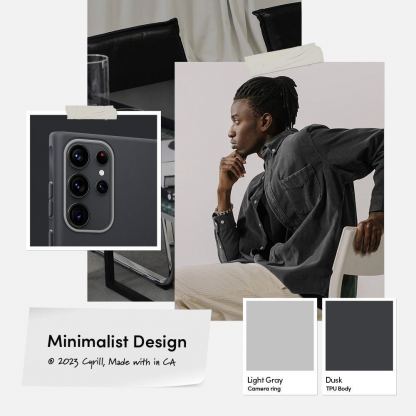 Spigen Cyrill Color Brick Case - силиконов (TPU) калъф с висока степен на защита за Samsung Galaxy S23 Ultra (сив) 13