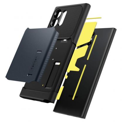 Spigen Slim Armor Case - хибриден кейс с висока степен на защита за Samsung Galaxy S23 Ultra (тъмнносив) 7