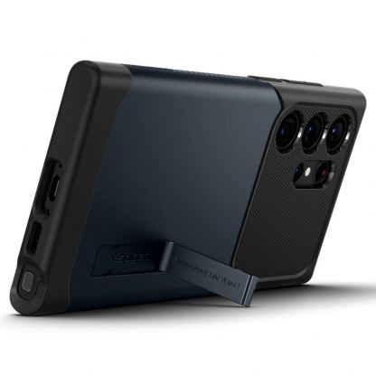 Spigen Slim Armor Case - хибриден кейс с висока степен на защита за Samsung Galaxy S23 Ultra (тъмнносив) 10