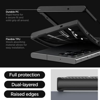 Spigen Neo Hybrid Case - хибриден кейс с висока степен на защита за Samsung Galaxy S23 Ultra (черен) 12