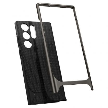 Spigen Neo Hybrid Case - хибриден кейс с висока степен на защита за Samsung Galaxy S23 Ultra (сив) 8