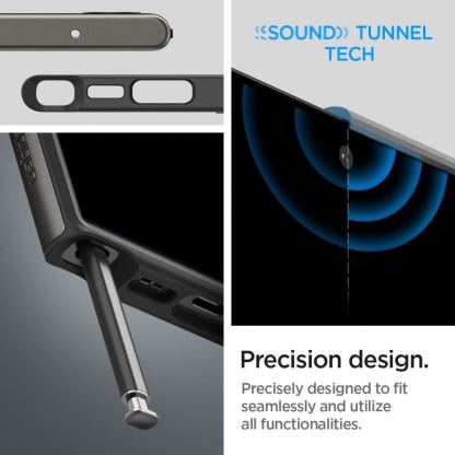Spigen Neo Hybrid Case - хибриден кейс с висока степен на защита за Samsung Galaxy S23 Ultra (сив) 13
