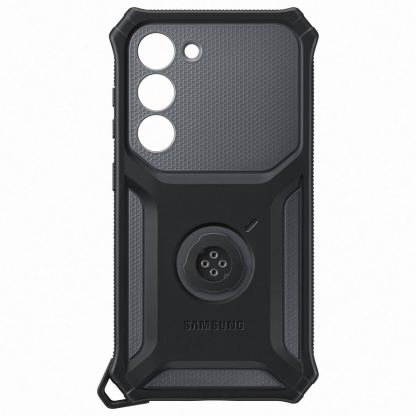 Samsung Rugged Gadget Cover EF-RS916CBEGWW - оригинален хибриден кейс със слот за карти и вградена поставка за Samsung Galaxy S23 Plus (черен-сив)  5