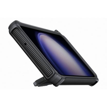 Samsung Rugged Gadget Cover EF-RS916CBEGWW - оригинален хибриден кейс със слот за карти и вградена поставка за Samsung Galaxy S23 Plus (черен-сив)  7