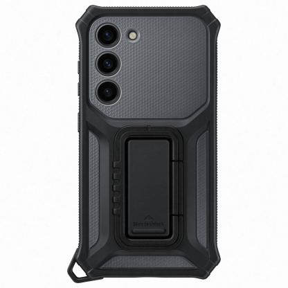 Samsung Rugged Gadget Cover EF-RS916CBEGWW - оригинален хибриден кейс със слот за карти и вградена поставка за Samsung Galaxy S23 Plus (черен-сив)  10