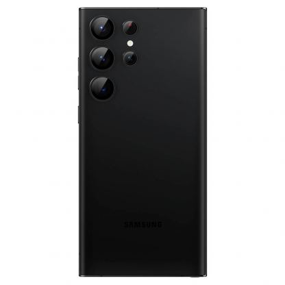 Spigen Optik Pro tR Ez Fit Lens Protector 2 Pack - 2 комплекта предпазни стъклени лещи за камерата на Samsung Galaxy S23 Ultra (черен) 3