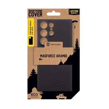 Tactical MagForce Aramid Case - кевларен кейс с MagSafe за Samsung Galaxy S23 Ultra (черен)  3