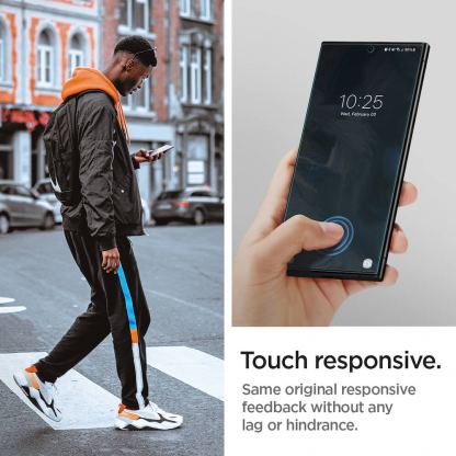 Spigen Neo Flex Solid Screen Protector 2 Pack - 2 броя защитни покрития за целия дисплей на Samsung Galaxy S23 Ultra (прозрачен) 17