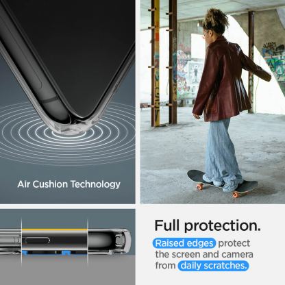 Spigen Liquid Crystal Case - тънък силиконов (TPU) калъф за Samsung Galaxy S23 Plus (сив)  13