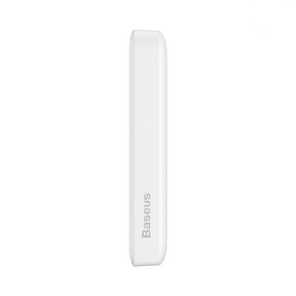 Baseus Magnetic Wireless Charging Power Bank 10000 mAh 20W (PPCX070002) - преносима външна батерия с USB-C порт и безжично зареждане с MagSafe (бял) 6