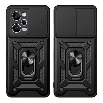 Tech-Protect CamShield Pro Hard Case - хибриден удароустойчив кейс с пръстен против изпускане за Xiaomi Redmi Note 12 Pro 5G, Xiaomi Poco X5 Pro 5G (черен) 7