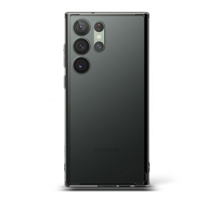 Ringke Fusion Crystal Case - хибриден удароустойчив кейс за Samsung Galaxy S23 Ultra (черен-прозрачен) 3