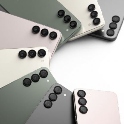 Ringke Metal Camera Lens Frame Glass - предпазни стъклени лещи за камерата на Samsung Galaxy S23, Samsung Galaxy S23 Plus (черен) 4