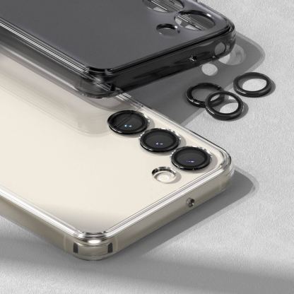 Ringke Metal Camera Lens Frame Glass - предпазни стъклени лещи за камерата на Samsung Galaxy S23, Samsung Galaxy S23 Plus (черен) 6