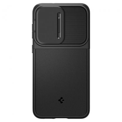 Spigen Optik Armor Case - тънък качествен силиконов (TPU) калъф с капак за камерата за Samsung Galaxy S23 (черен) 2
