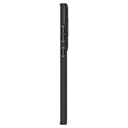 Spigen Optik Armor Case - тънък качествен силиконов (TPU) калъф с капак за камерата за Samsung Galaxy S23 Ultra (черен) 6