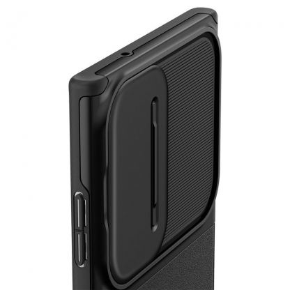 Spigen Optik Armor Case - тънък качествен силиконов (TPU) калъф с капак за камерата за Samsung Galaxy S23 Ultra (черен) 8