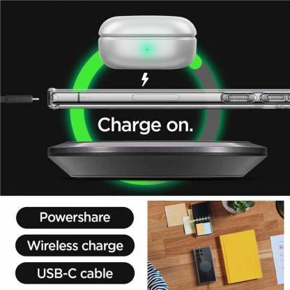 Spigen Ultra Hybrid OneTap MagSafe Case - хибриден кейс с висока степен на защита с MagSafe за Samsung Galaxy S23 Ultra (прозрачен)  16