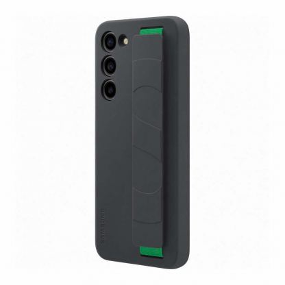 Samsung Silicone Grip Cover EF-GS916TBEGWW - оригинален силиконов кейс с ластик против изпускане за Samsung Galaxy S23 Plus (черен) 3