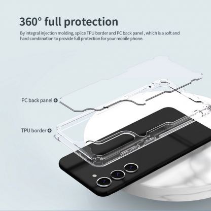 Nillkin Nature TPU Pro Case - хибриден удароустойчив кейс за Samsung Galaxy S23 Plus (прозрачен) 8