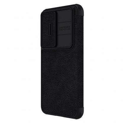 Nillkin Qin Book Pro Leather Flip Case - кожен калъф, тип портфейл за Samsung Galaxy S23 Plus (черен) 3