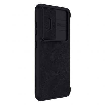 Nillkin Qin Book Pro Leather Flip Case - кожен калъф, тип портфейл за Samsung Galaxy S23 Plus (черен) 4