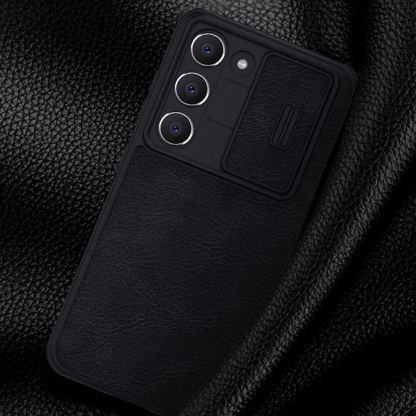 Nillkin Qin Book Pro Leather Flip Case - кожен калъф, тип портфейл за Samsung Galaxy S23 Plus (черен) 6