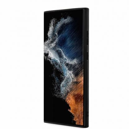 Karl Lagerfeld Saffiano Karl and Choupette NFT Case - дизайнерски кожен кейс за Samsung Galaxy S23 Ultra (черен) 4