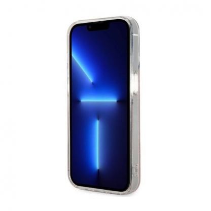 Guess 4G Printed Stripe MagSafe Case With MagSafe Wireless Charger Set - комплект хибриден удароустойчив кейс с MagSafe и поставка (пад) за безжично зареждане за iPhone 14 Pro (розов) 5