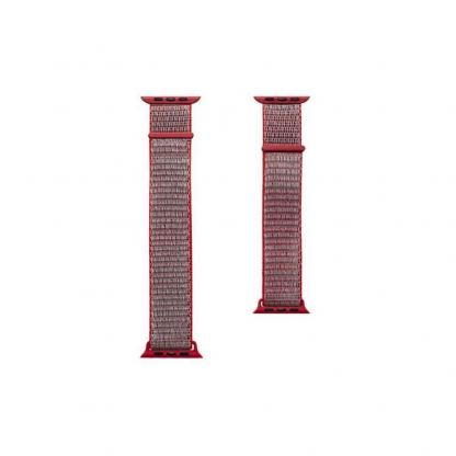 Zagg Gear4 Nylon Sport Watch Band - текстилна каишка за Apple Watch 38мм, 40мм, 41мм, 42мм (2024) (червен) 2