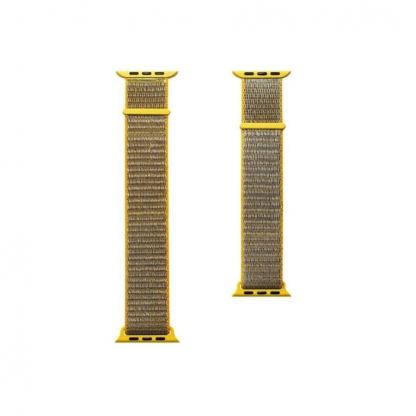 Zagg Gear4 Nylon Sport Watch Band - текстилна каишка за Apple Watch 38мм, 40мм, 41мм, 42мм (2024) (жълт) 2