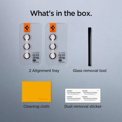 Spigen Optik Pro tR Ez Fit Lens Protector 2 Pack - 2 комплекта предпазни стъклени лещи за камерата на Samsung Galaxy S23, Galaxy S23 Plus (розов) 2