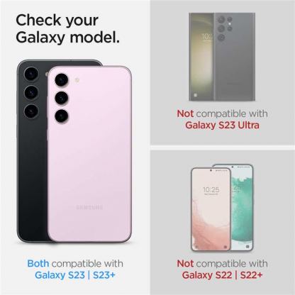 Spigen Optik Pro tR Ez Fit Lens Protector 2 Pack - 2 комплекта предпазни стъклени лещи за камерата на Samsung Galaxy S23, Galaxy S23 Plus (розов) 18