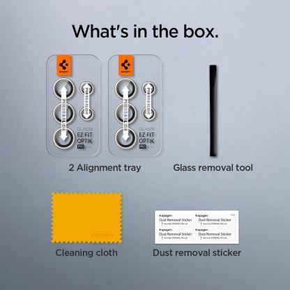 Spigen Optik Pro tR Ez Fit Lens Protector 2 Pack - 2 комплекта предпазни стъклени лещи за камерата на Samsung Galaxy S23 Ultra (бежов) 13