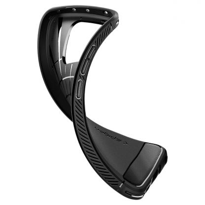Spigen Rugged Armor Case - тънък качествен силиконов (TPU) калъф за Xiaomi 13 (черен) 9