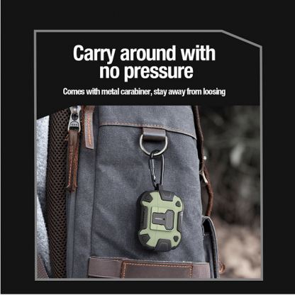 Nillkin Bounce Case AirPods Pro 2 - удароустойчив кейс с карабинер за Apple AirPods Pro 2 (черен) 7