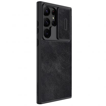 Nillkin Qin Book Pro Leather Flip Case - кожен калъф, тип портфейл за Samsung Galaxy S23 Ultra (черен) 7