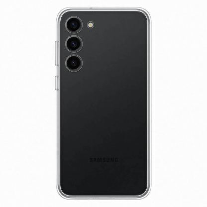 Samsung Frame Cover EF-MS916CBEGWW - оригинален хибриден кейс от две части за Samsung Galaxy S23 Plus (черен-прозрачен) 2