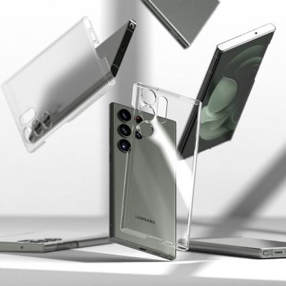 Ringke Slim Matte PC Case - поликарбонатов кейс за Samsung Galaxy S23 Ultra (прозрачен-мат) 2