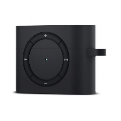 Spigen Airpods Pro Classic Shuffle Silicone Case - силиконов калъф с карабинер за Apple Airpods Pro (тъмносив) 10