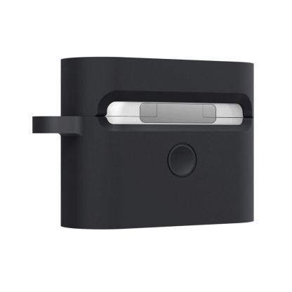 Spigen Airpods Pro Classic Shuffle Silicone Case - силиконов калъф с карабинер за Apple Airpods Pro (тъмносив) 11