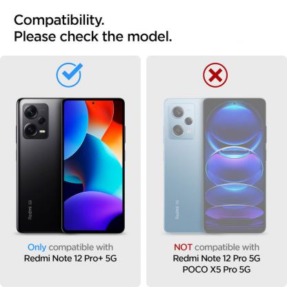 Spigen Rugged Armor Case - тънък качествен силиконов (TPU) калъф за Xiaomi Redmi Note 12 Pro Plus (черен) 6