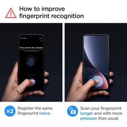 Spigen Neo FLEX Screen Protector 2 Pack - 2 броя защитни покрития за целия дисплей на Xiaomi 12 Pro (прозрачен) 4