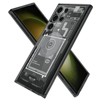 Spigen Ultra Hybrid Zero One Case - хибриден кейс с висока степен на защита за Samsung Galaxy S23 Ultra (черен)  3