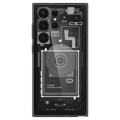 Spigen Ultra Hybrid Zero One Case - хибриден кейс с висока степен на защита за Samsung Galaxy S23 Ultra (черен)  5