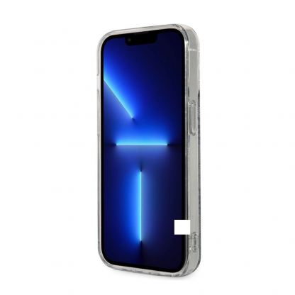 Guess 4G Printed Stripe MagSafe Case With MagSafe Wireless Charger Set - комплект хибриден удароустойчив кейс с MagSafe и поставка (пад) за безжично зареждане за iPhone 14 Pro (син) 7